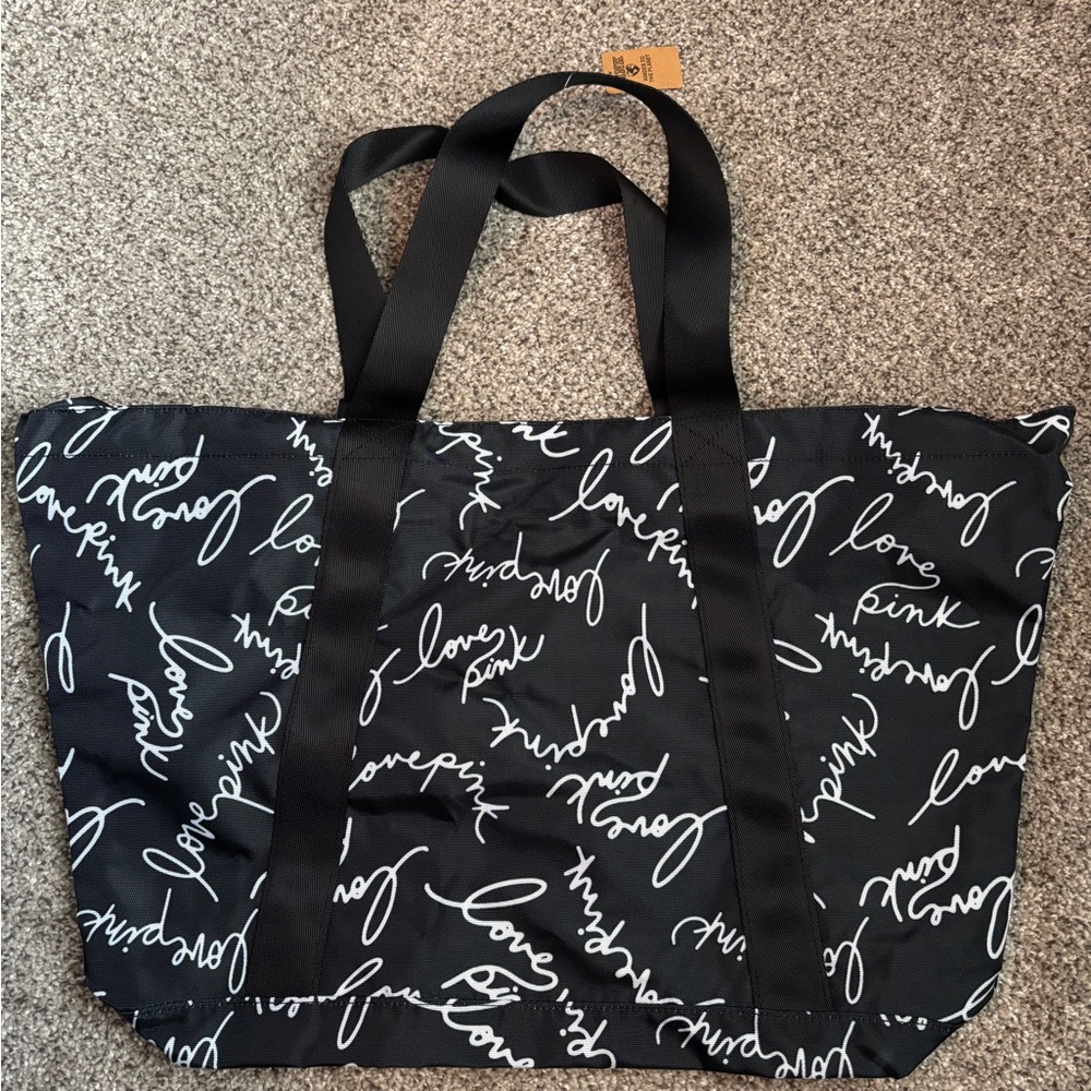 Large black tote bag